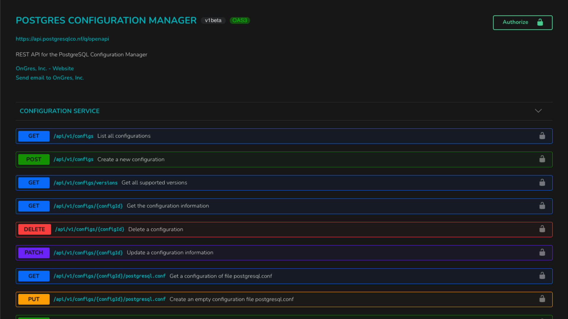 PostgresqlCO.NF Developers